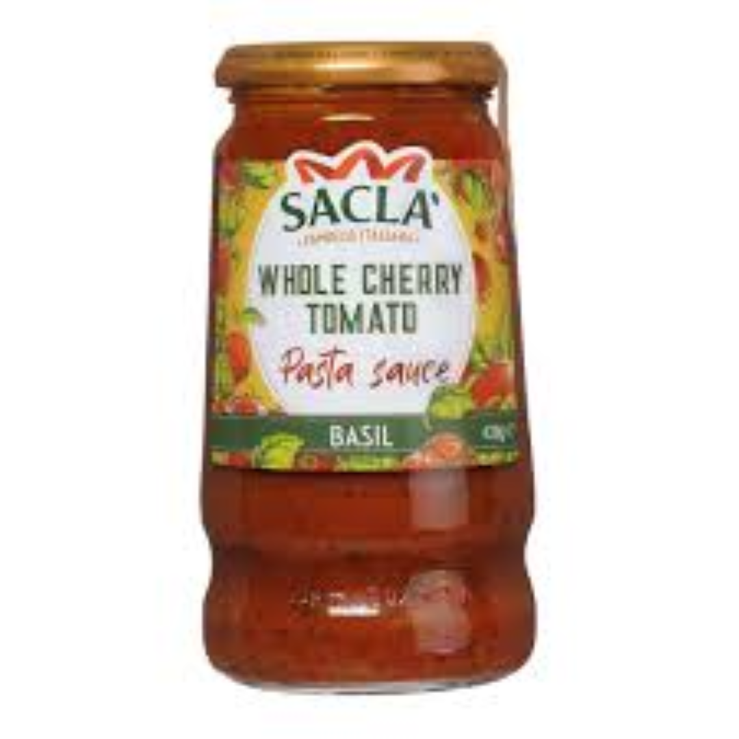 SACLA WHOLE CHERRY TOMATO & BASIL 420G